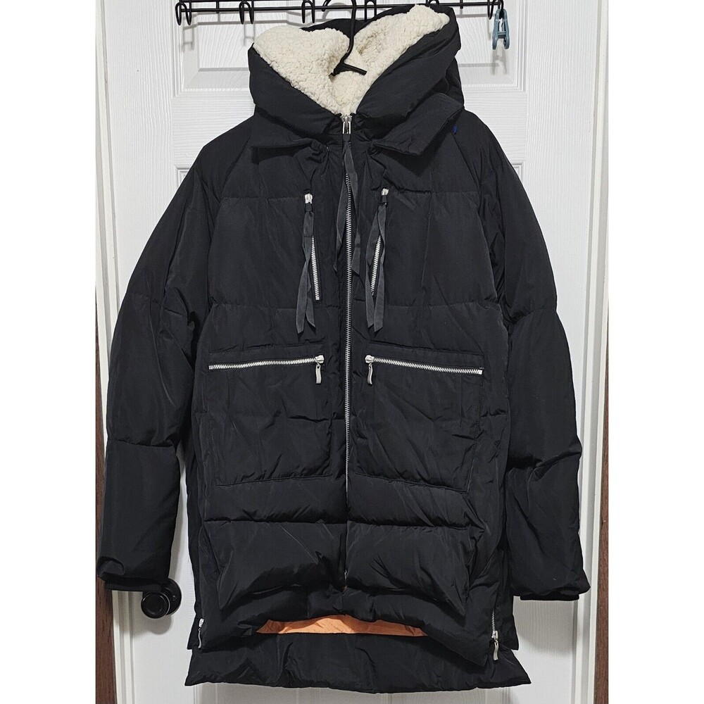 Orolay Women 2XL 092 Universe Classics Thickened Down Jacket Black Orange inside